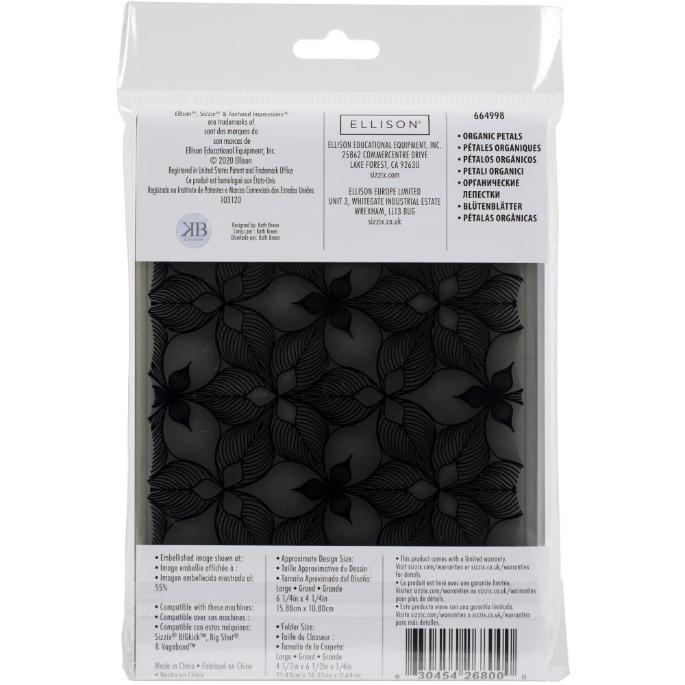 Sizzix 3D Textured Impressions By Kath Breen - Organic Petals