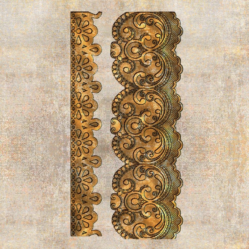 Prima Marketing Re-Design Mould - Border Lace.