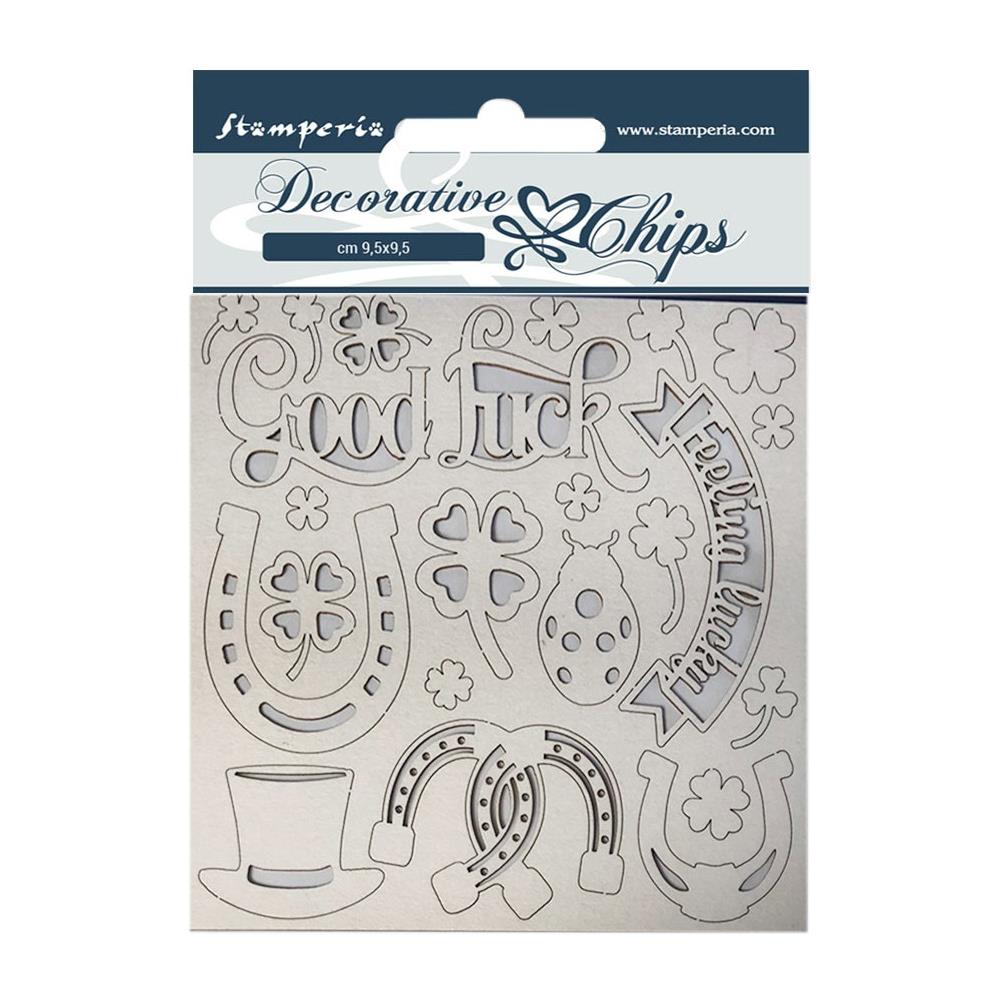 Stamperia Decorative Chips - Good Luck. Romantic Horses