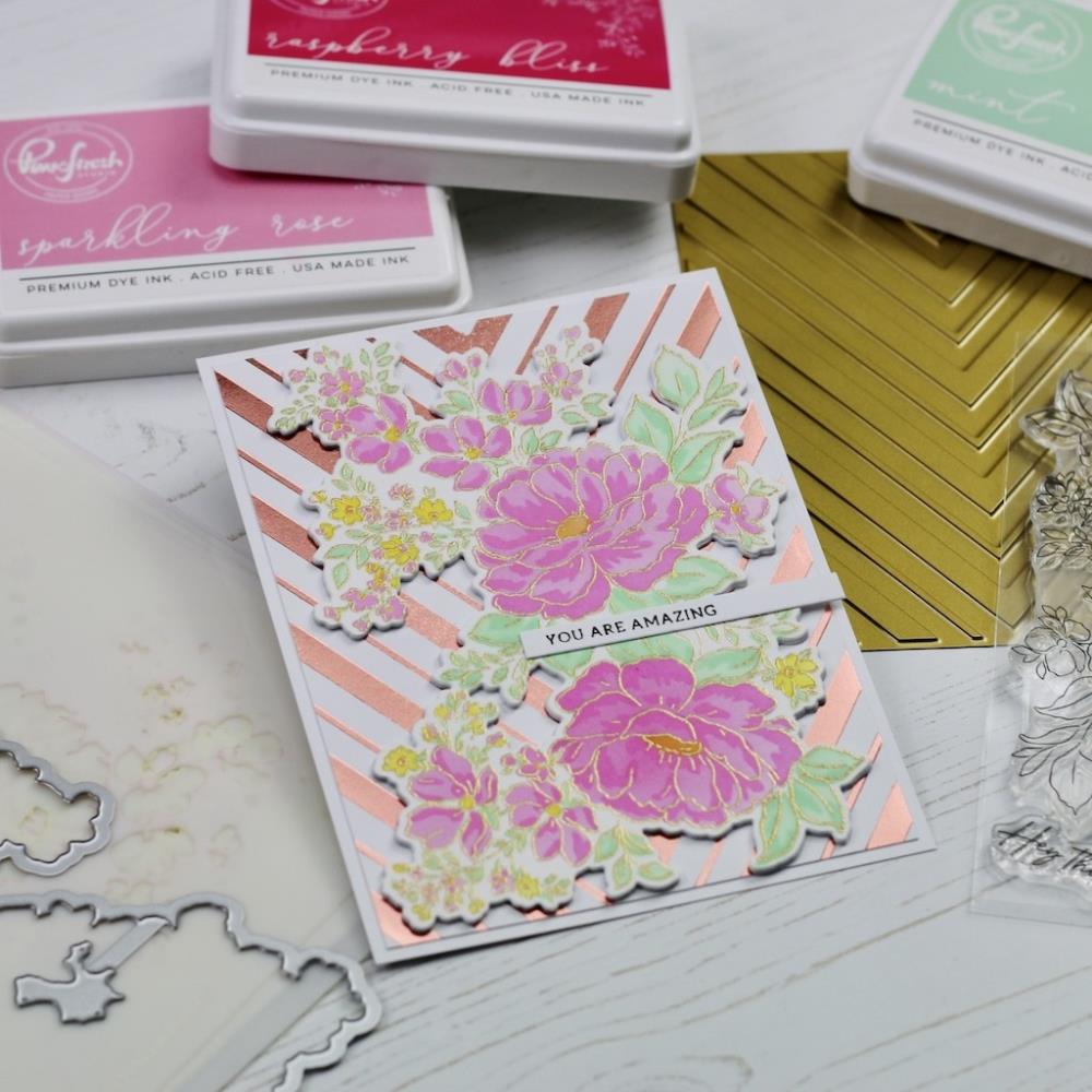 Pinkfresh Studio Die - Lush Peonies