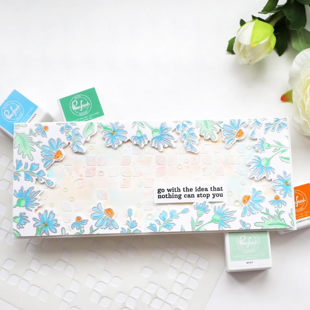 Pinkfresh Studio Die - Daisy Slimline Frame
