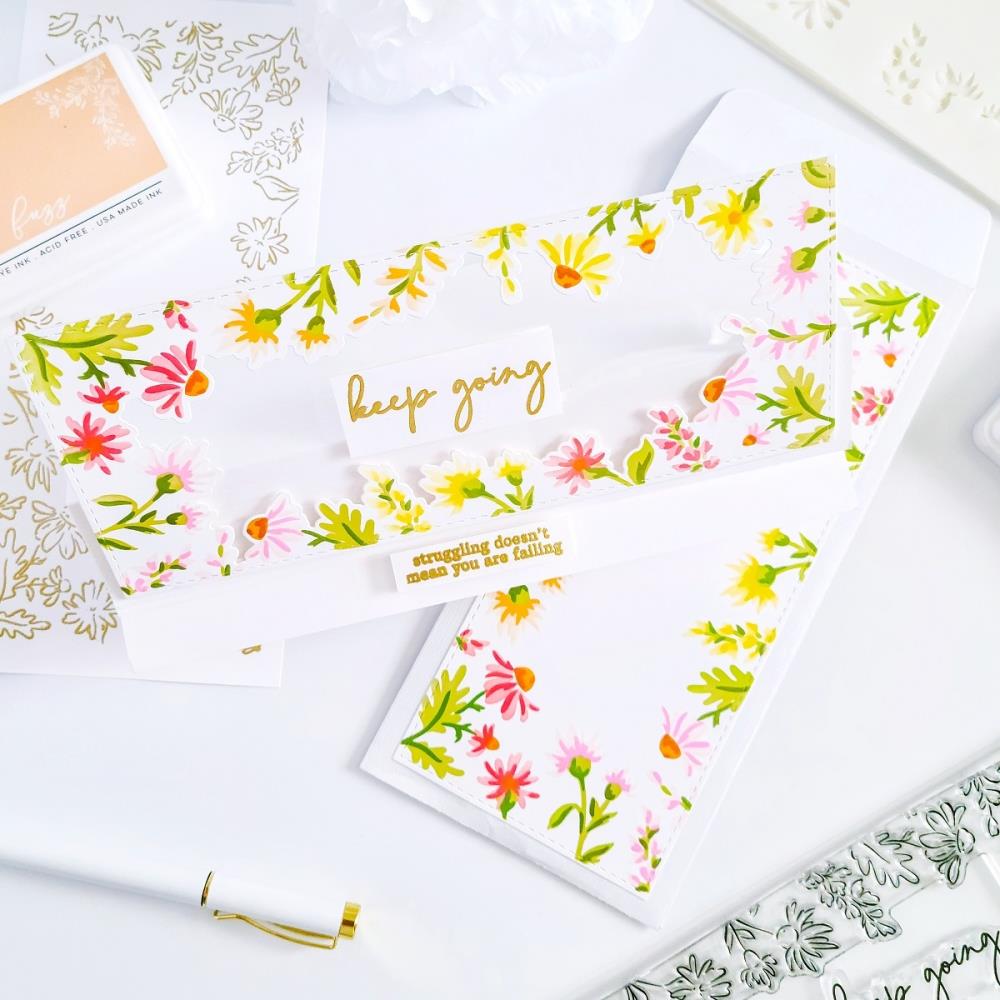Pinkfresh Studio Die - Daisy Slimline Frame