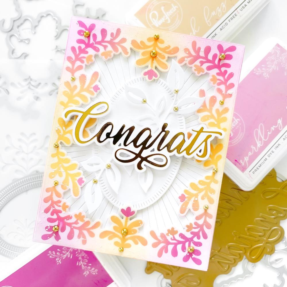 Pinkfresh Studio Die - Sweet Leaves Frame