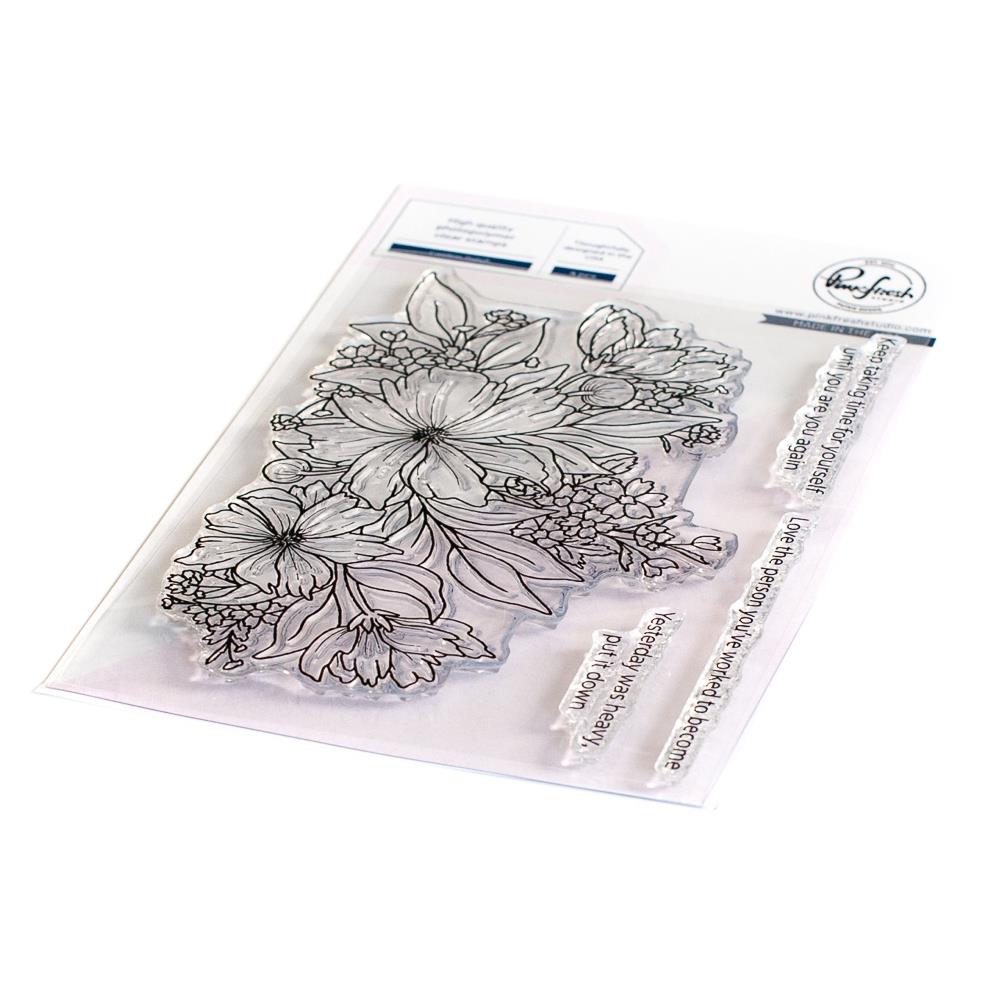 Pinkfresh Studio Clear Stamp Set - Cosmos Bunch