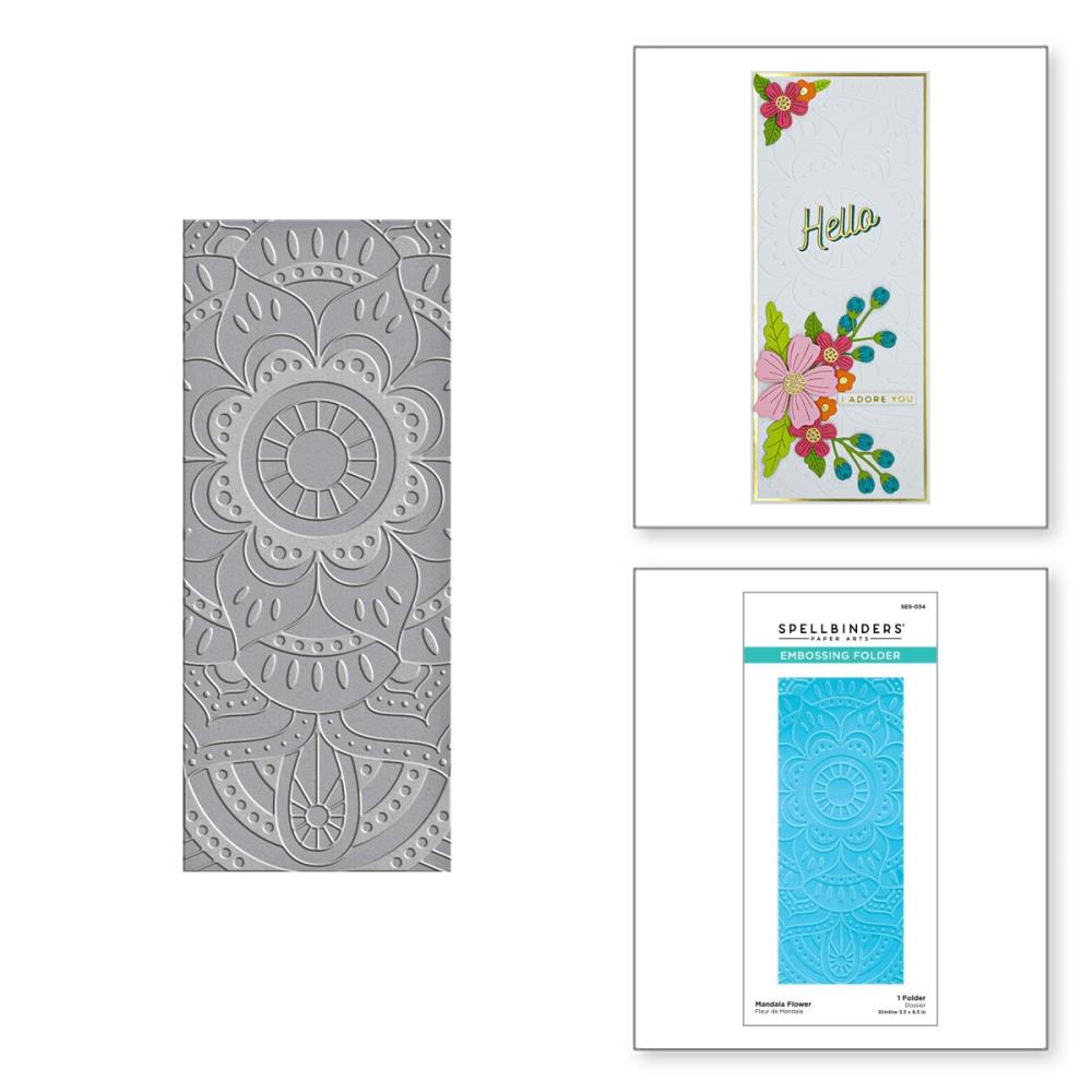 Spellbinders Embossing Folder - Mandala Flower - Be Bold