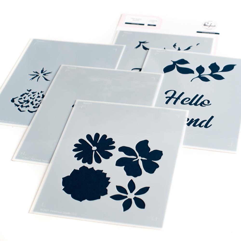 Pinkfresh Studio Stencils - Brighter Days Layering