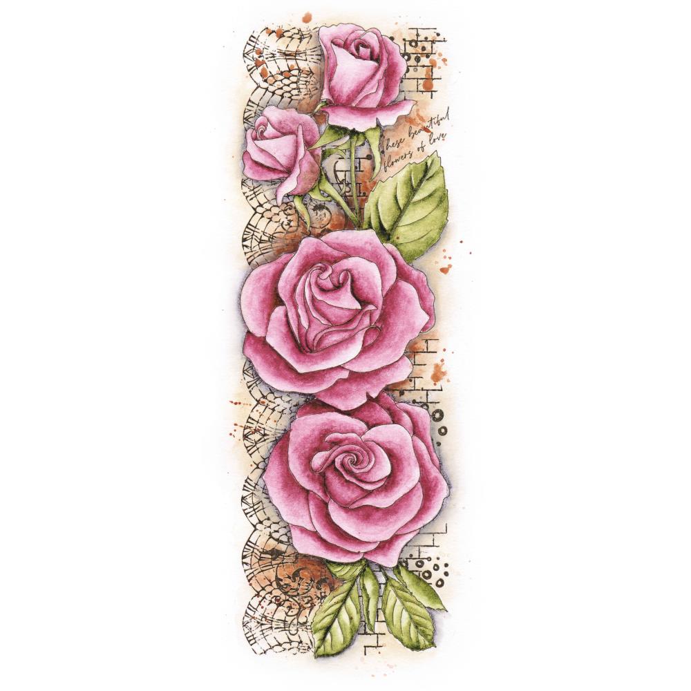 Studio Light Grunge Collection Stamp - Nr. 202. Roses