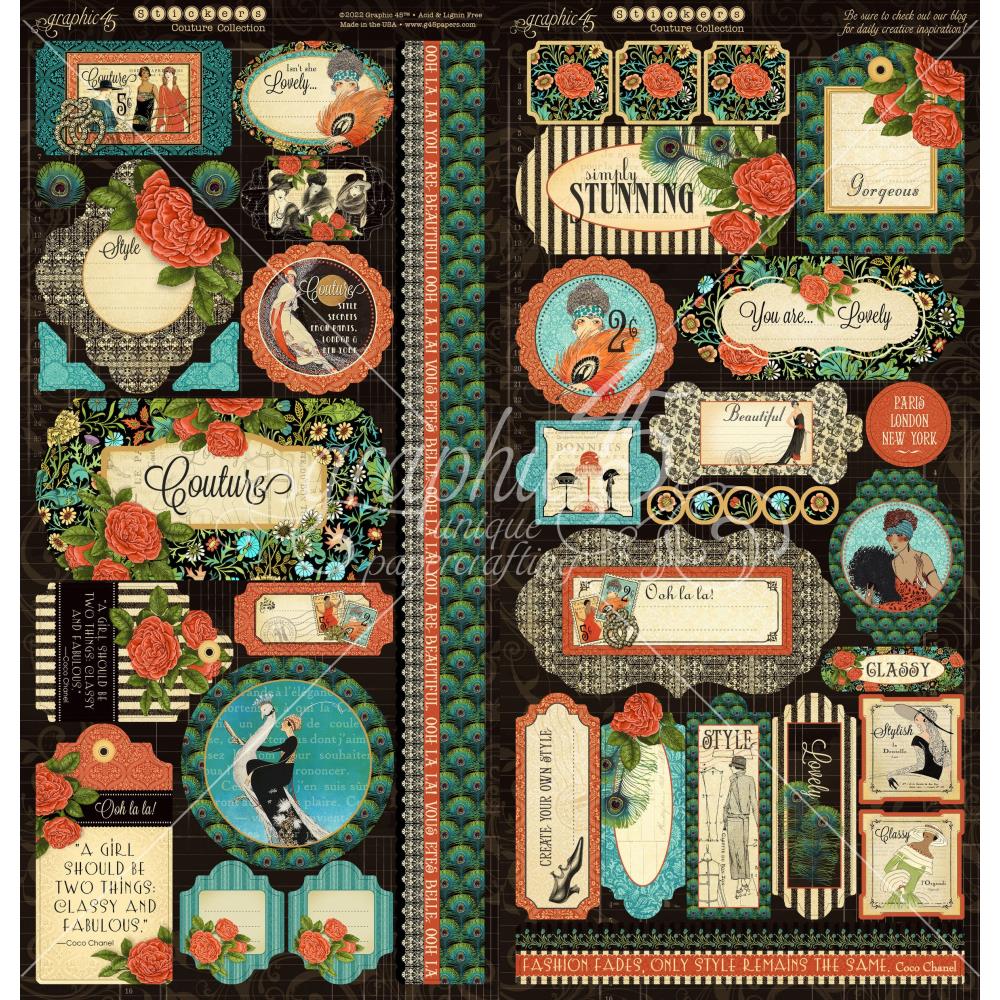 Graphic 45 - 12x12 Deluxe Collector's Edition - Couture