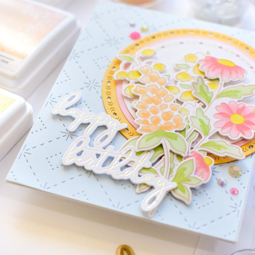 Pinkfresh Studio Hot Foil Plate - Fancy Script Words