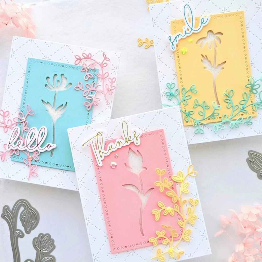 Pinkfresh Studio Hot Foil Plate - Fancy Script Words