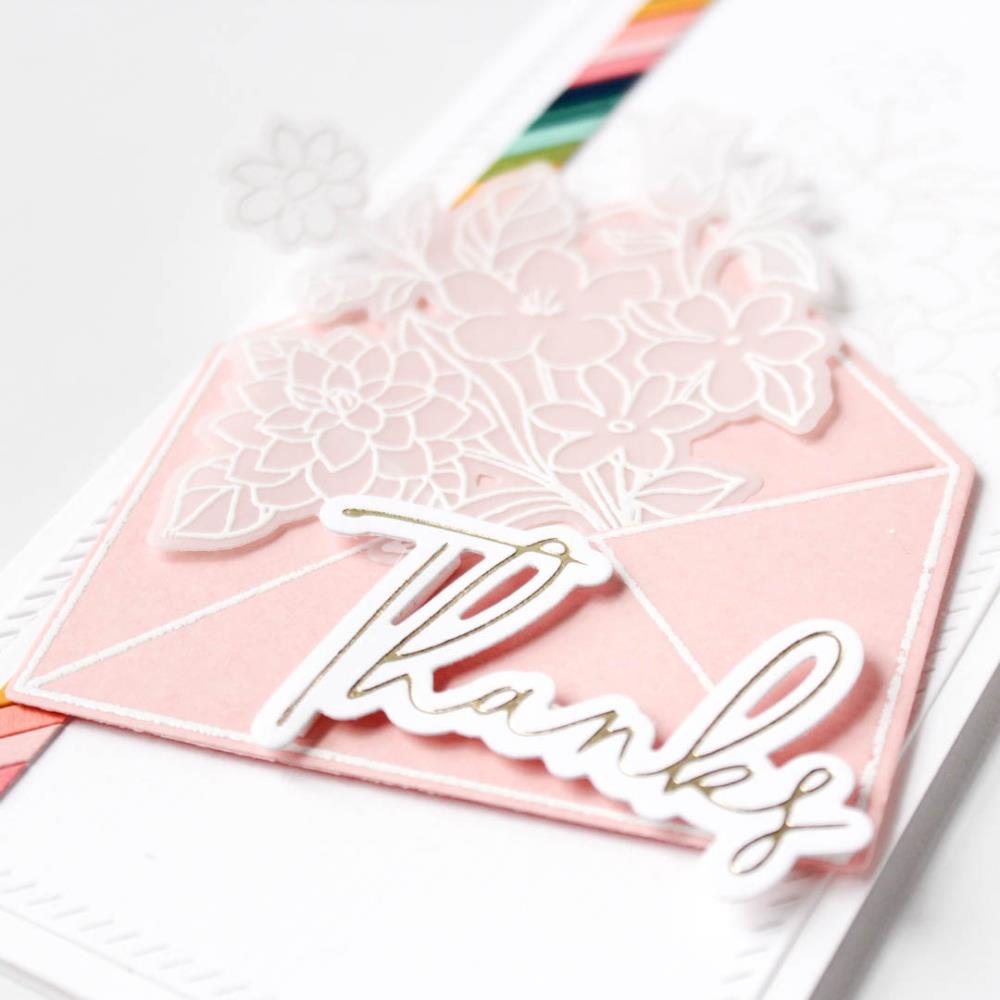 Pinkfresh Studio Die - Floral Envelope