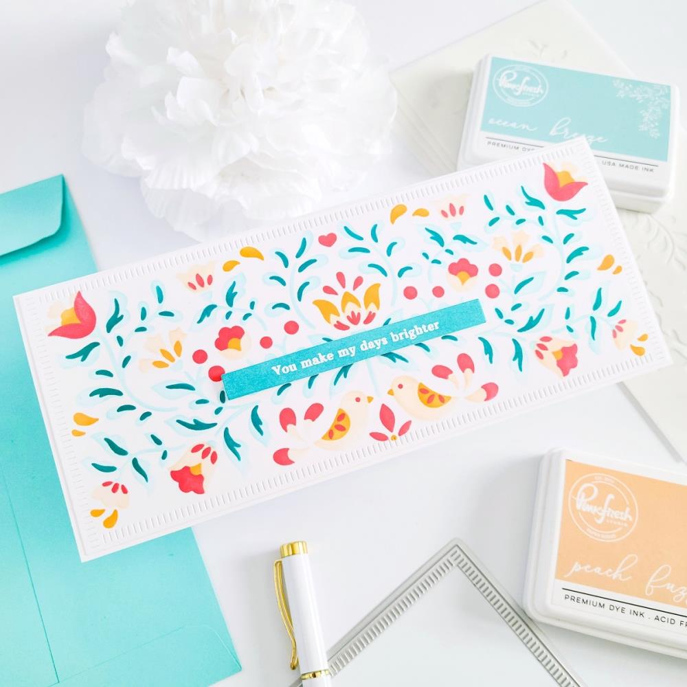 Pinkfresh Studio Stencils - Folk Art Layering