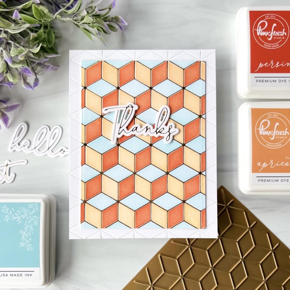Pinkfresh Studio Hot Foil Plate - Geo Blocks