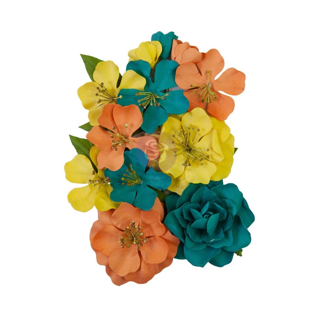 Prima Marketing Mulberry Paper Flowers - Radiate Smiles/Majestic