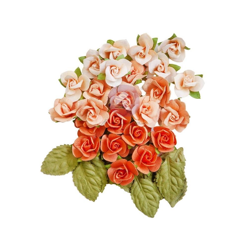 Prima Marketing Mulberry Paper Flowers - Sweet Peaches Peach Tea