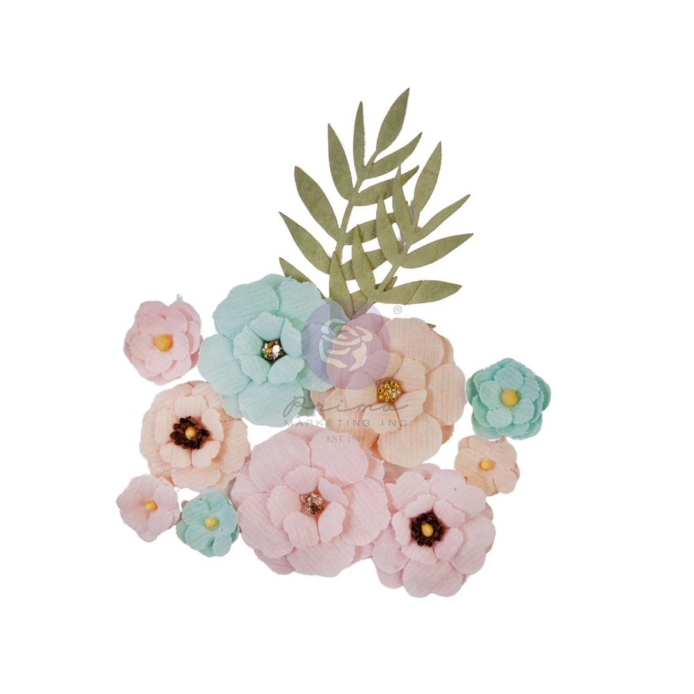 Prima Marketing Mulberry Paper Flowers - Afternoon Tea Peach Tea