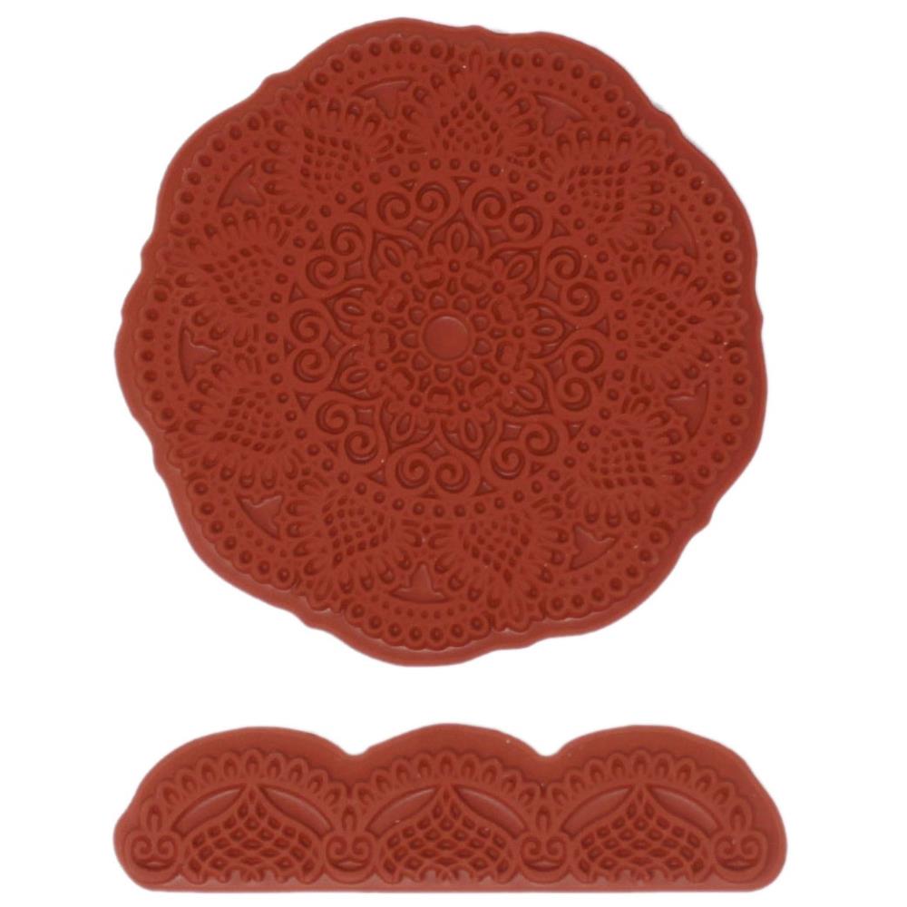 Heartfelt Creations Cling Rubber Stamp Set - Elegant Mosaics