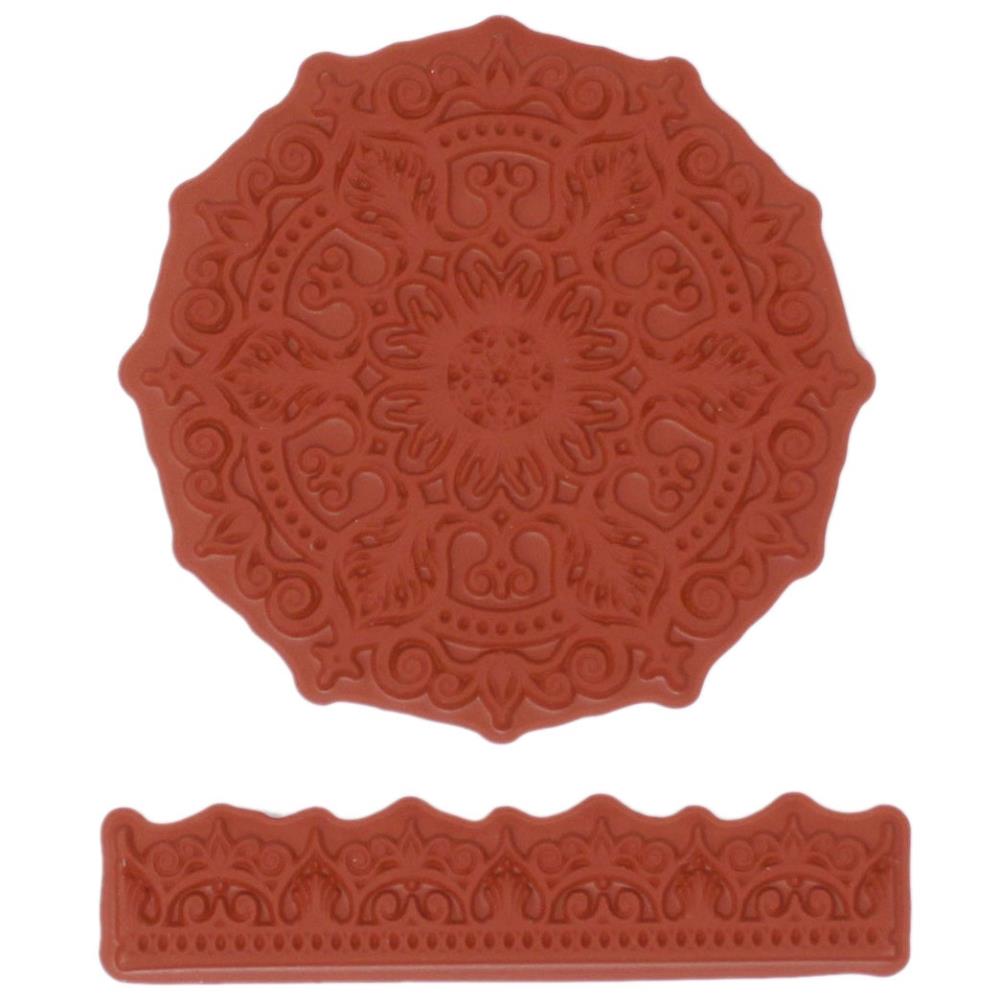 Heartfelt Creations Cling Rubber Stamp Set - Floral Mosaics