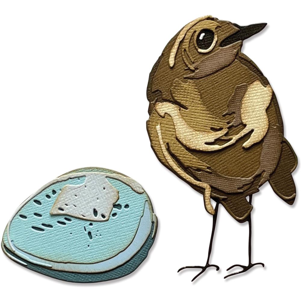 Sizzix Thinlits Dies By Tim Holtz - Bird & Egg Colorize