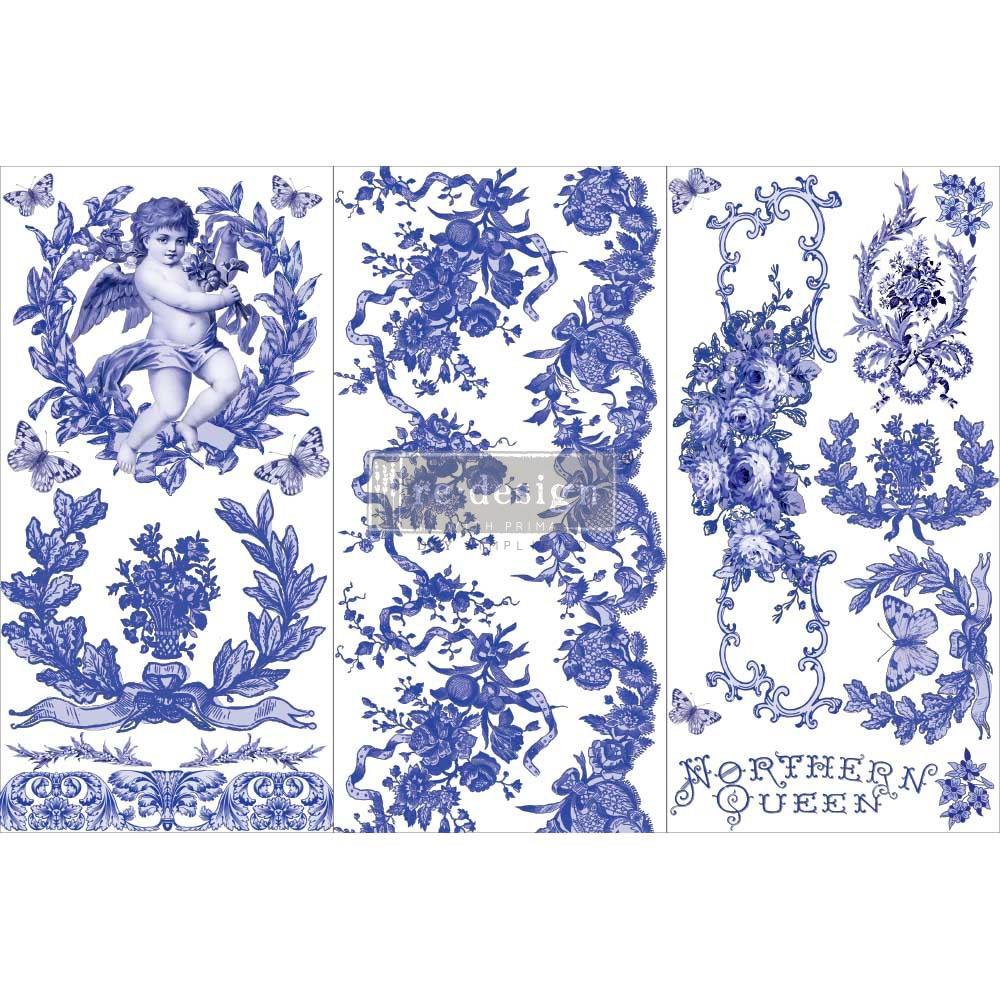 Prima Marketing Re-Design Decor Transfers - French Bue