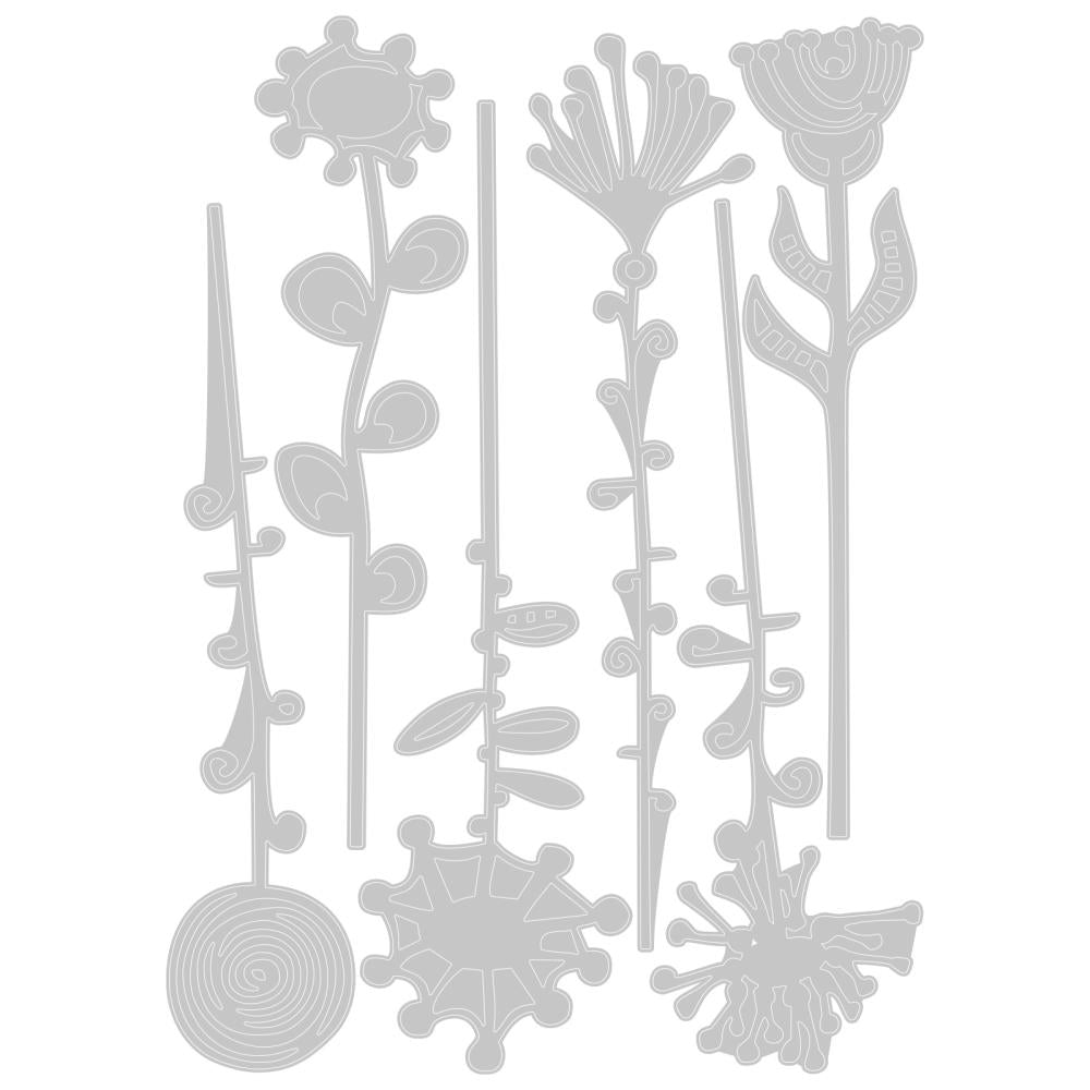 Sizzix Thinlits Dies By Tim Holtz - Artsy Stems