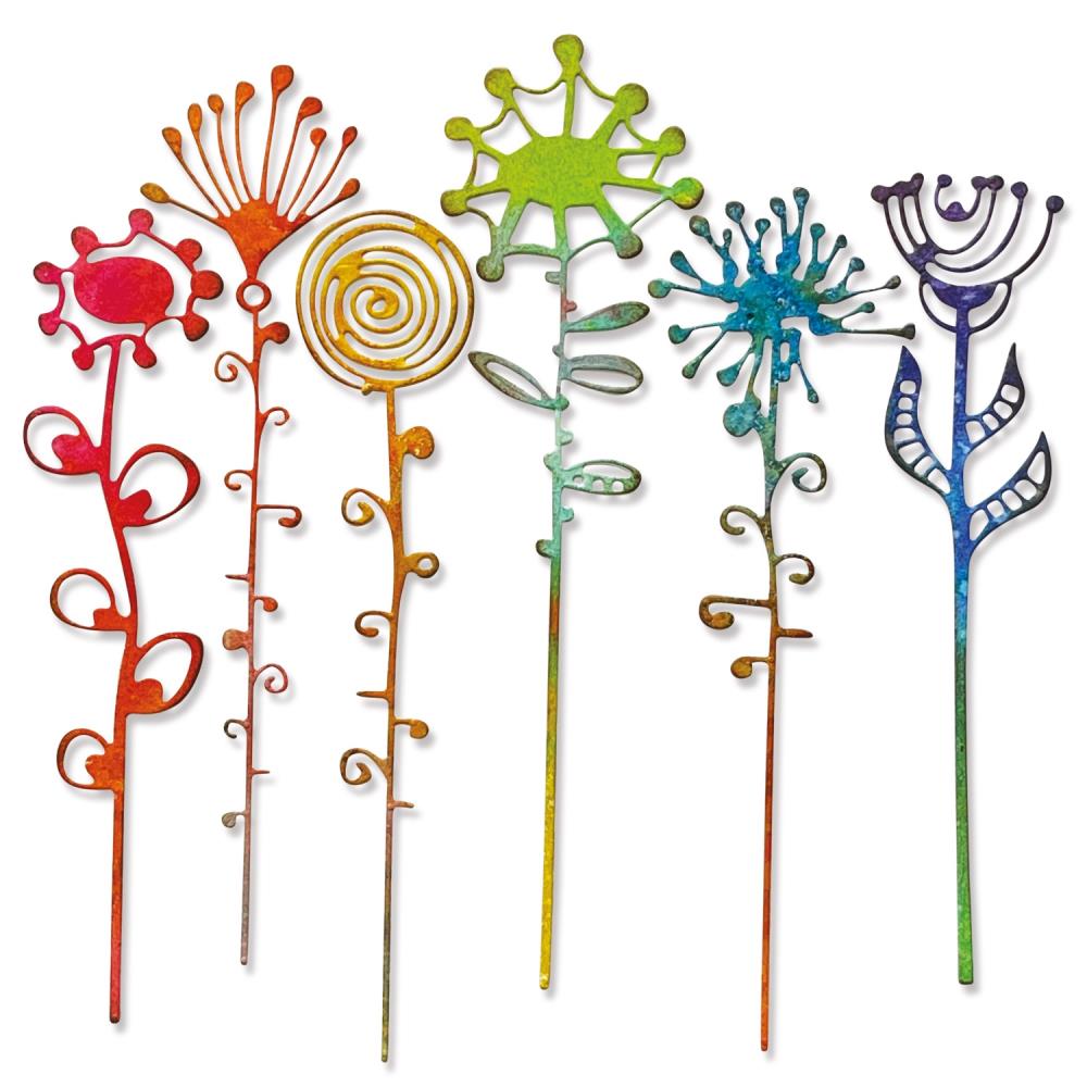 Sizzix Thinlits Dies By Tim Holtz - Artsy Stems