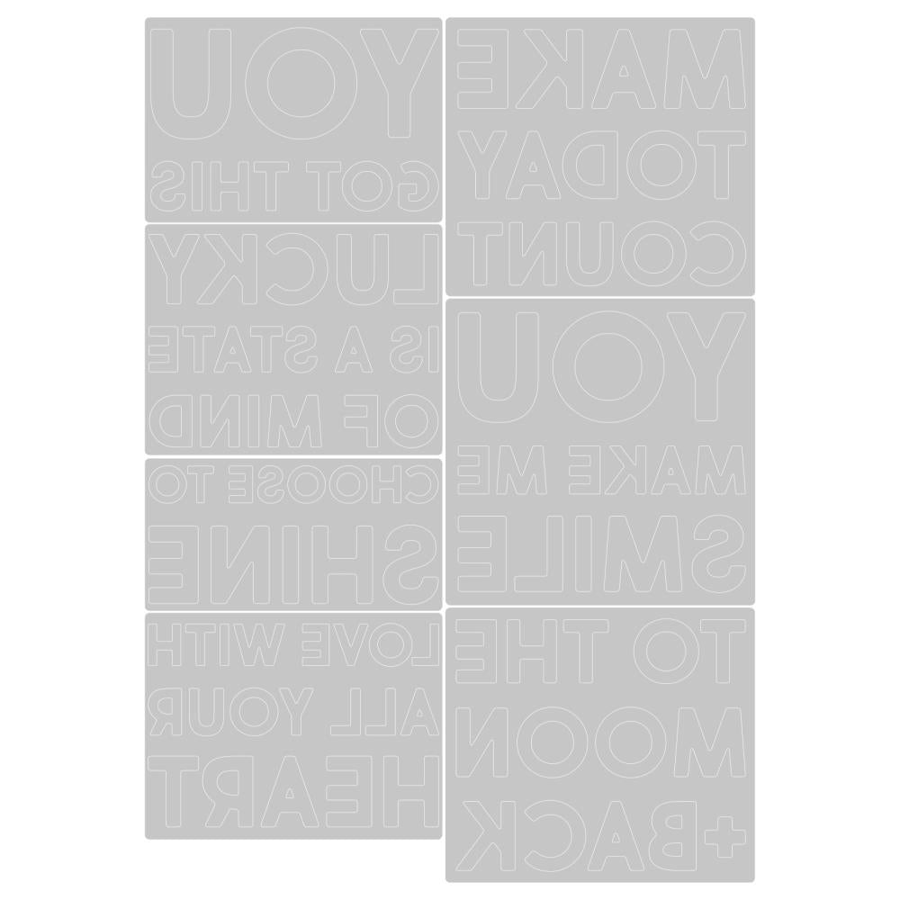 Sizzix Thinlits Dies By Tim Holtz - Bold Text #2