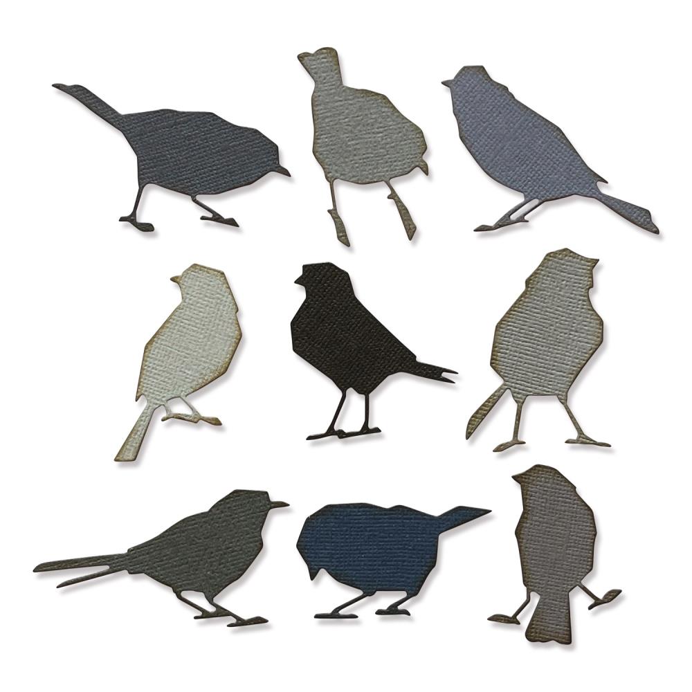 Sizzix Thinlits Dies By Tim Holtz - Silhouette Birds