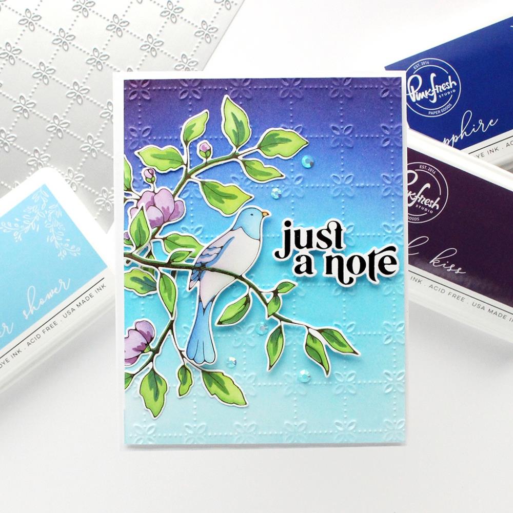 Pinkfresh Studio Die - Floral Grid Cover Plate