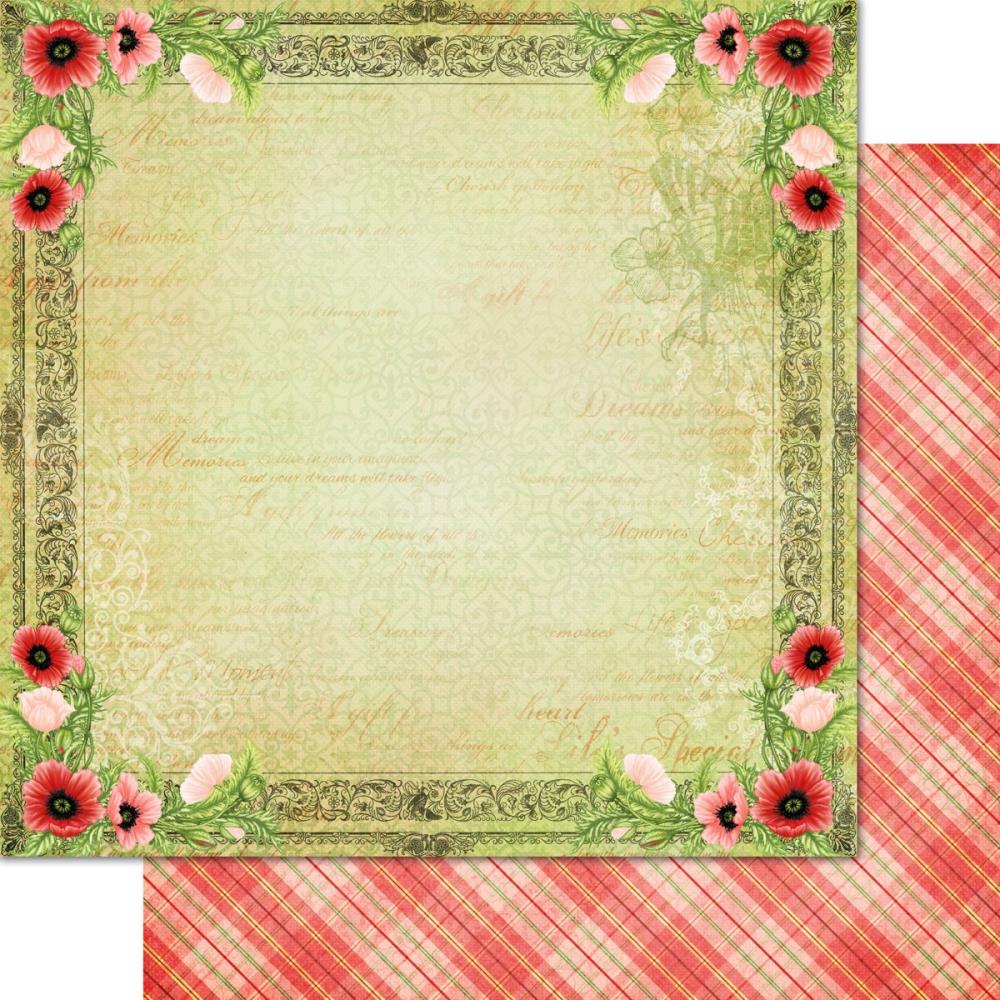 Heartfelt Creations Double-Sided Paper Pad 12x12 - Wild Poppy