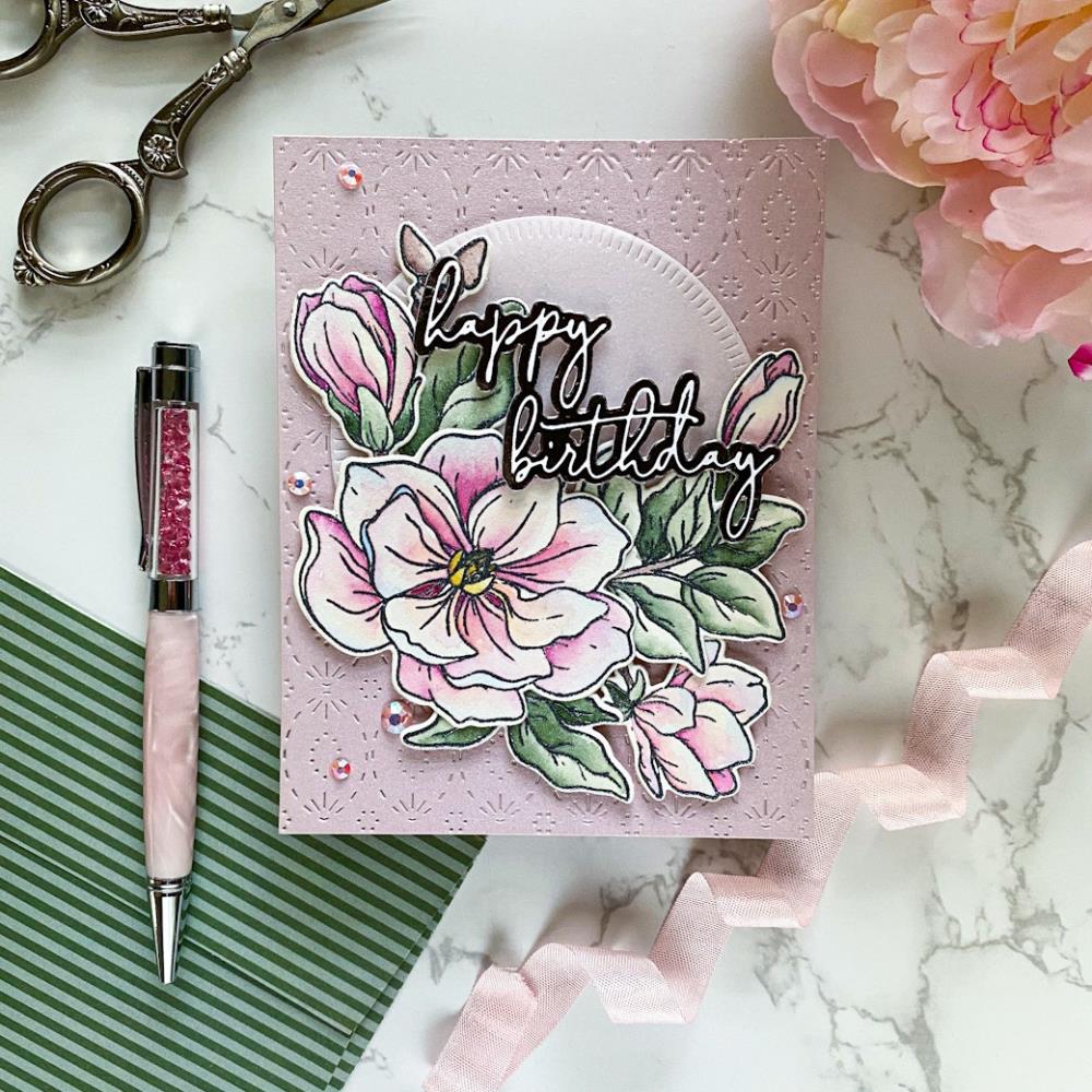 Pinkfresh Studio Die - Intricate Stitched Ovals Cover Plate