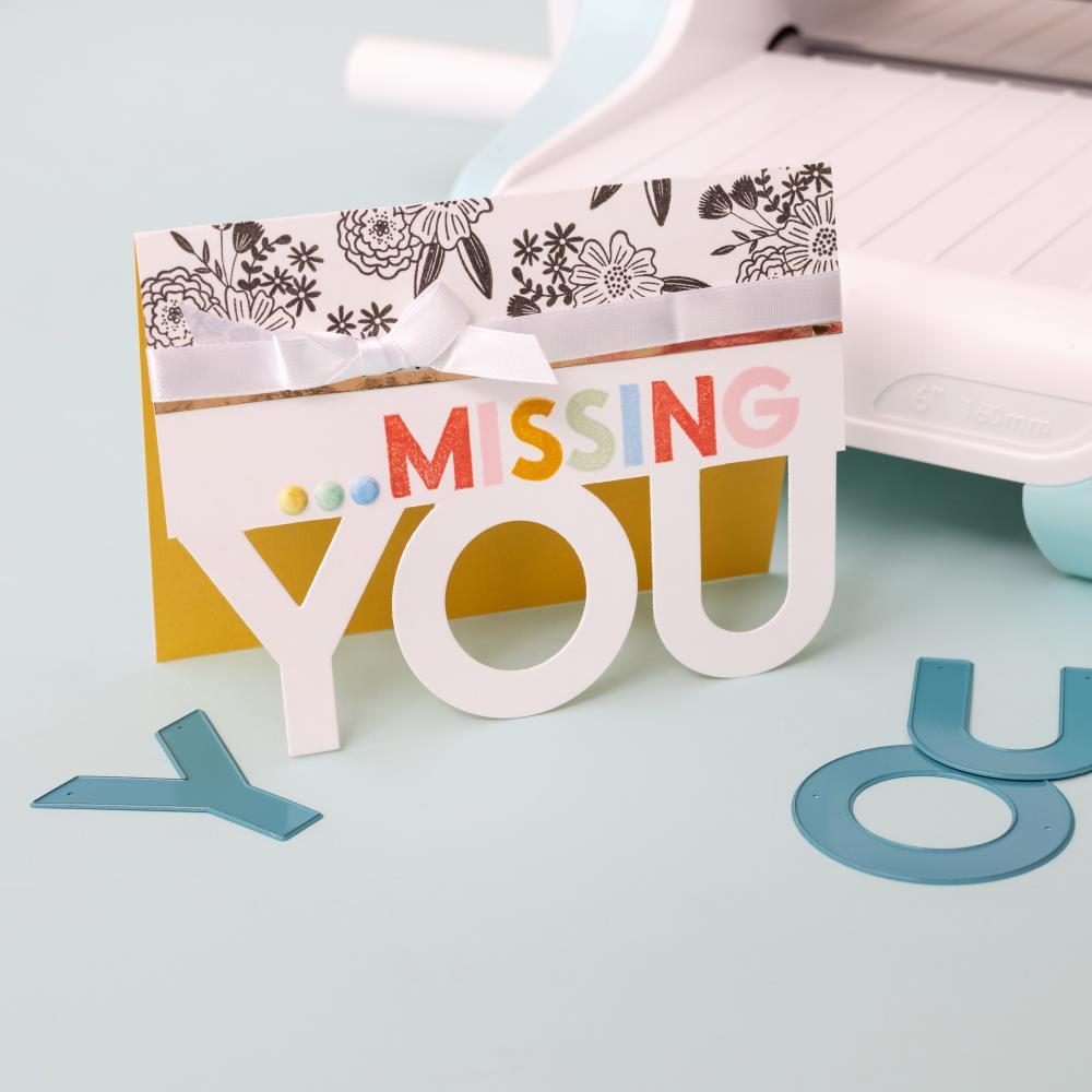 We R Memory Keepers Large Alphabet Dies - San Serif 2-inch