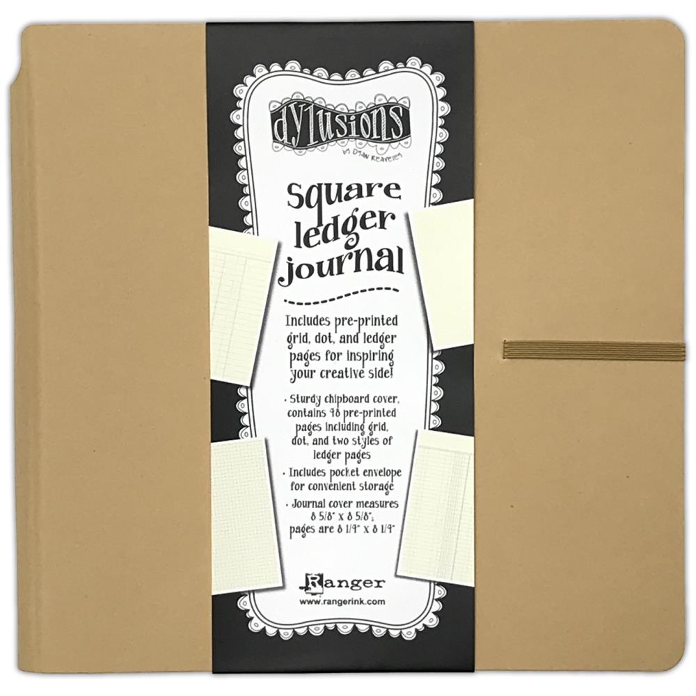 Dyan Reaveley's Dylusions Square Ledger Journal - Kraft