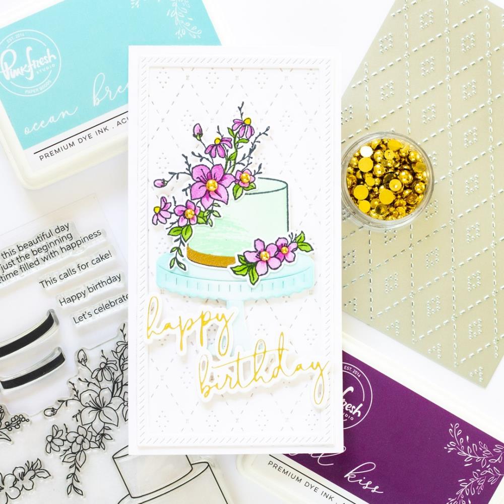 Pinkfresh Studio Clear Stamp Set - Celebrate In Style