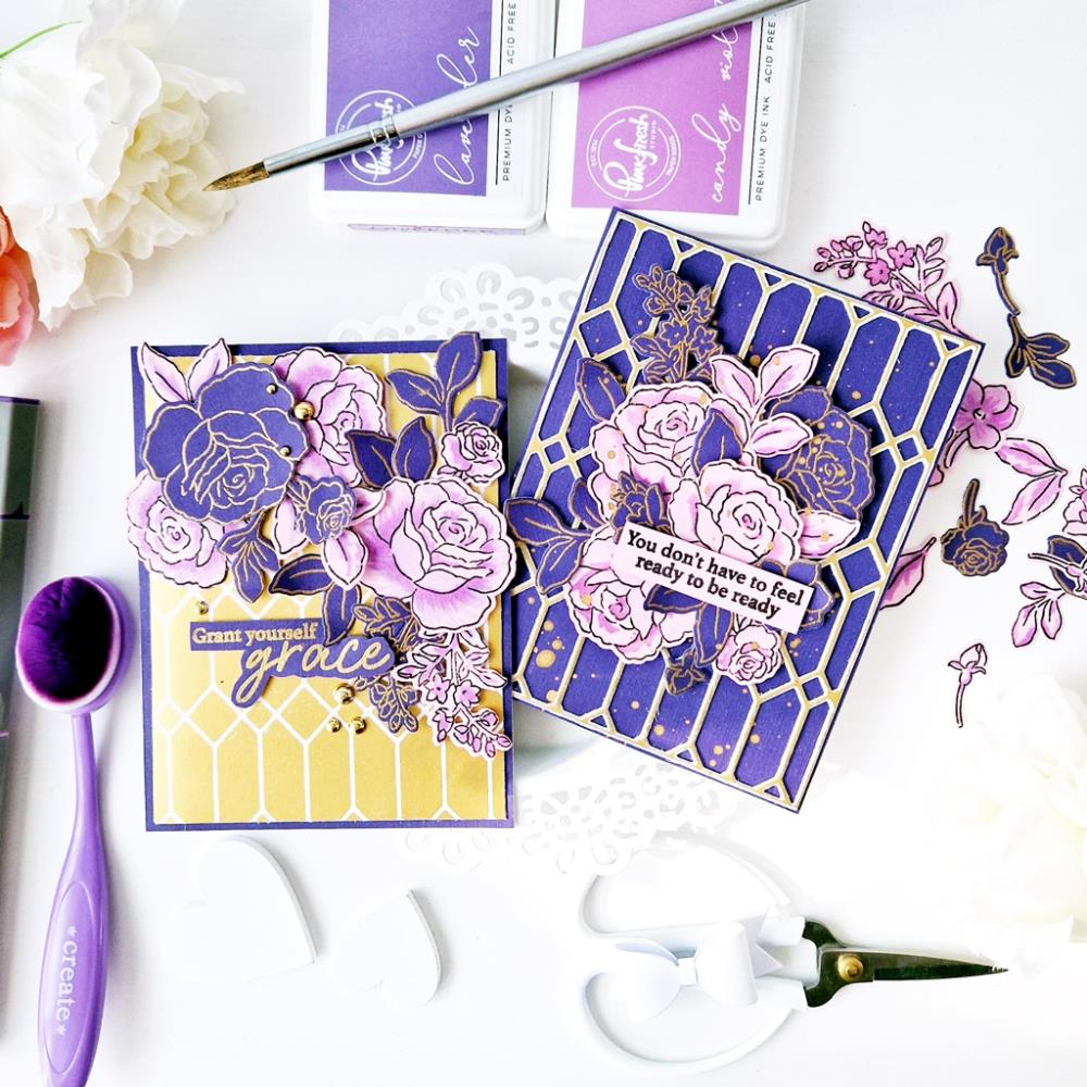 Pinkfresh Studio Slimline Die Set - Grant Yourself Grace