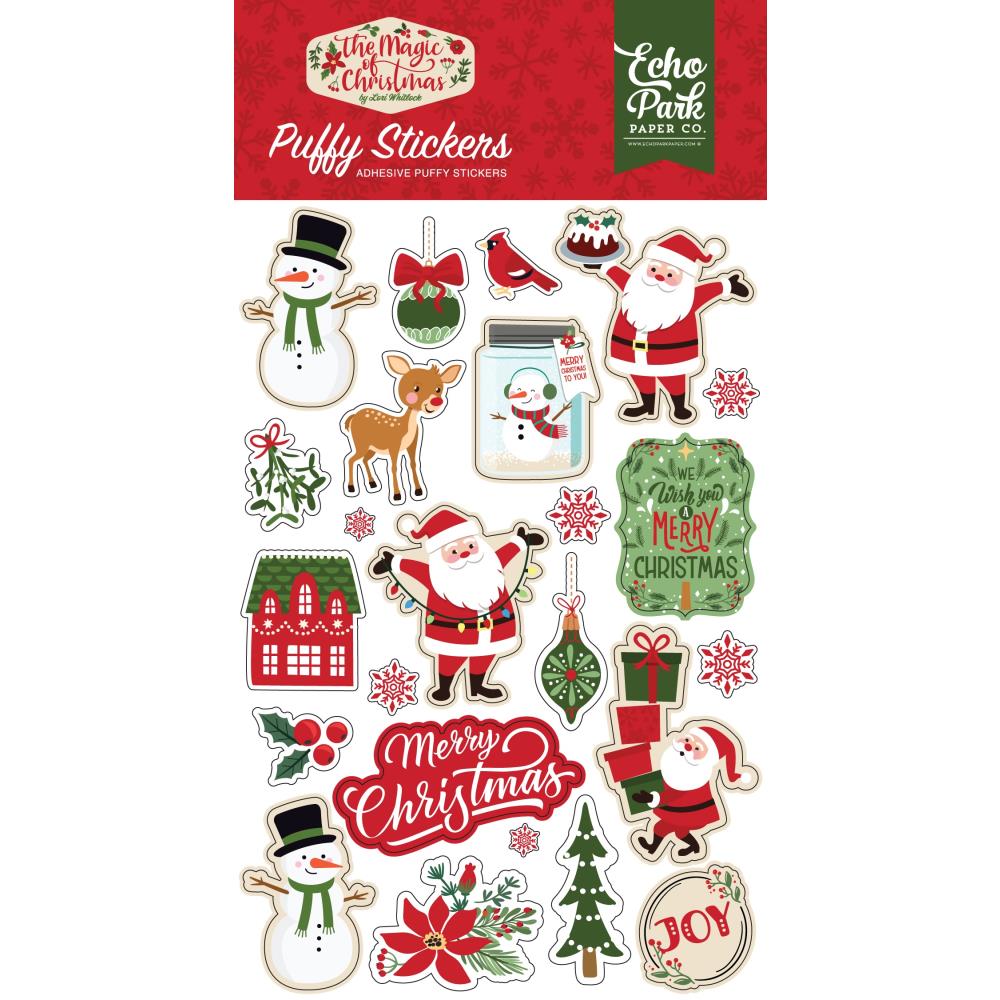 Echo Park Puffy Stickers - The Magic Of Christmas