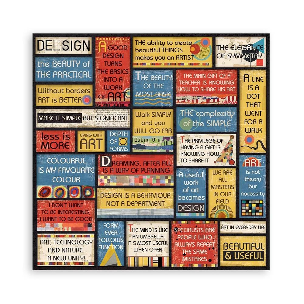 Stamperia Double-Sided Paper Pad - 12x12 - Bauhaus