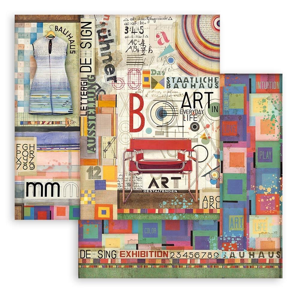 Stamperia Double-Sided Paper Pad - 12x12 - Bauhaus