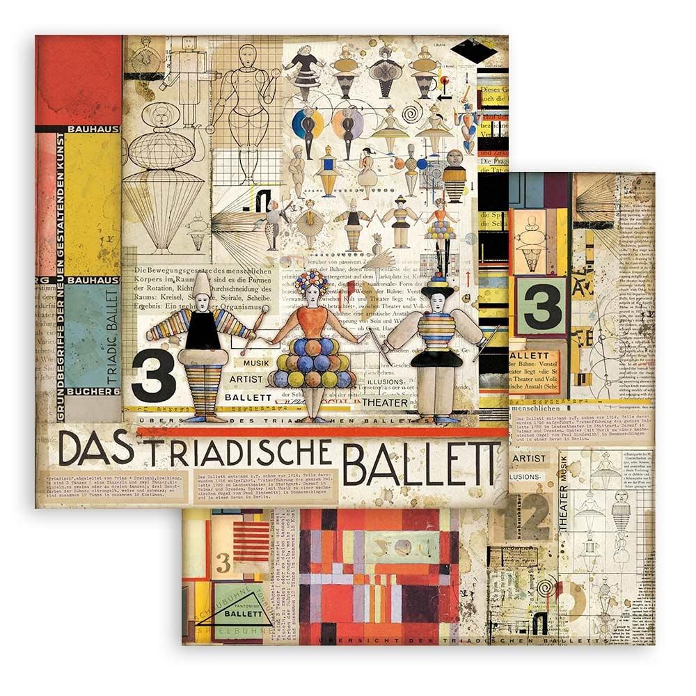 Stamperia Double-Sided Paper Pad - 12x12 - Bauhaus
