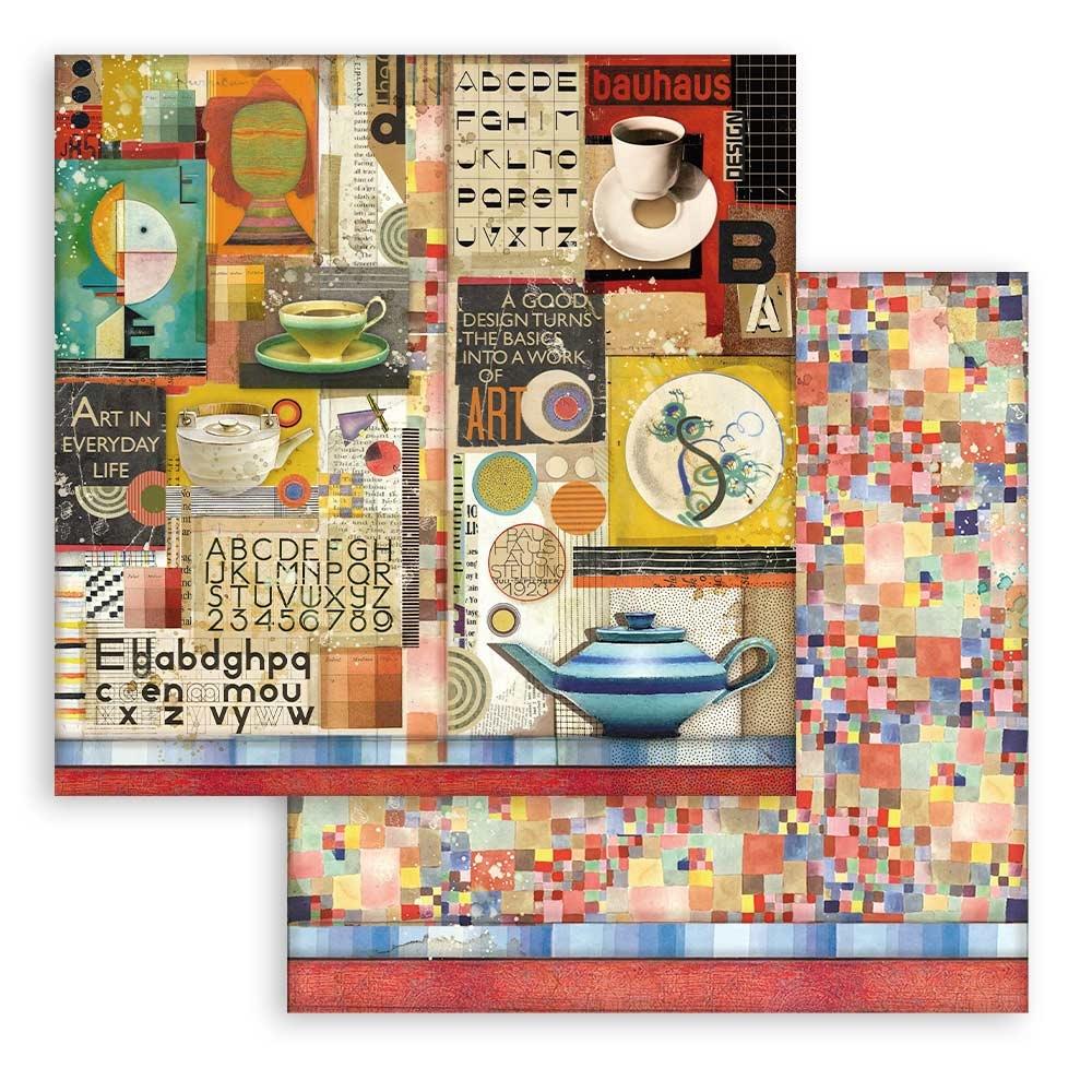 Stamperia Double-Sided Paper Pad - 12x12 - Bauhaus