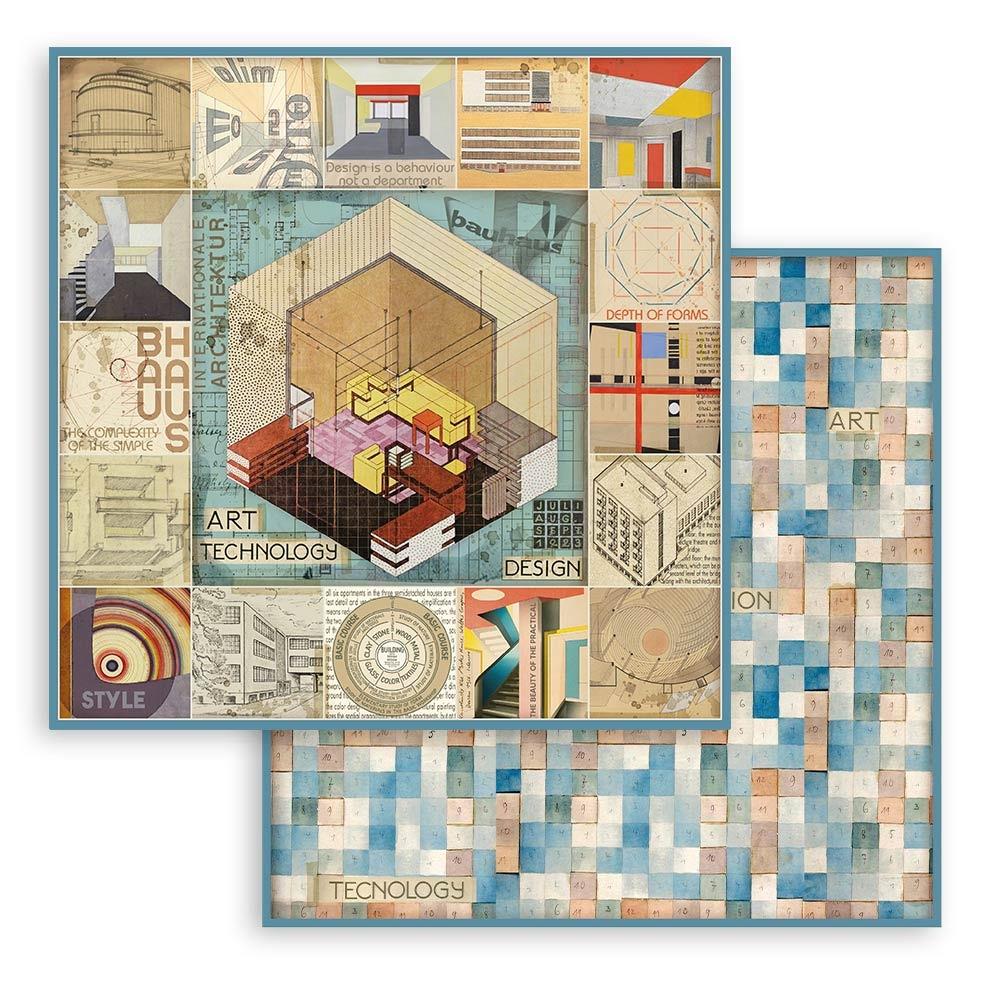 Stamperia Double-Sided Paper Pad - 12x12 - Bauhaus