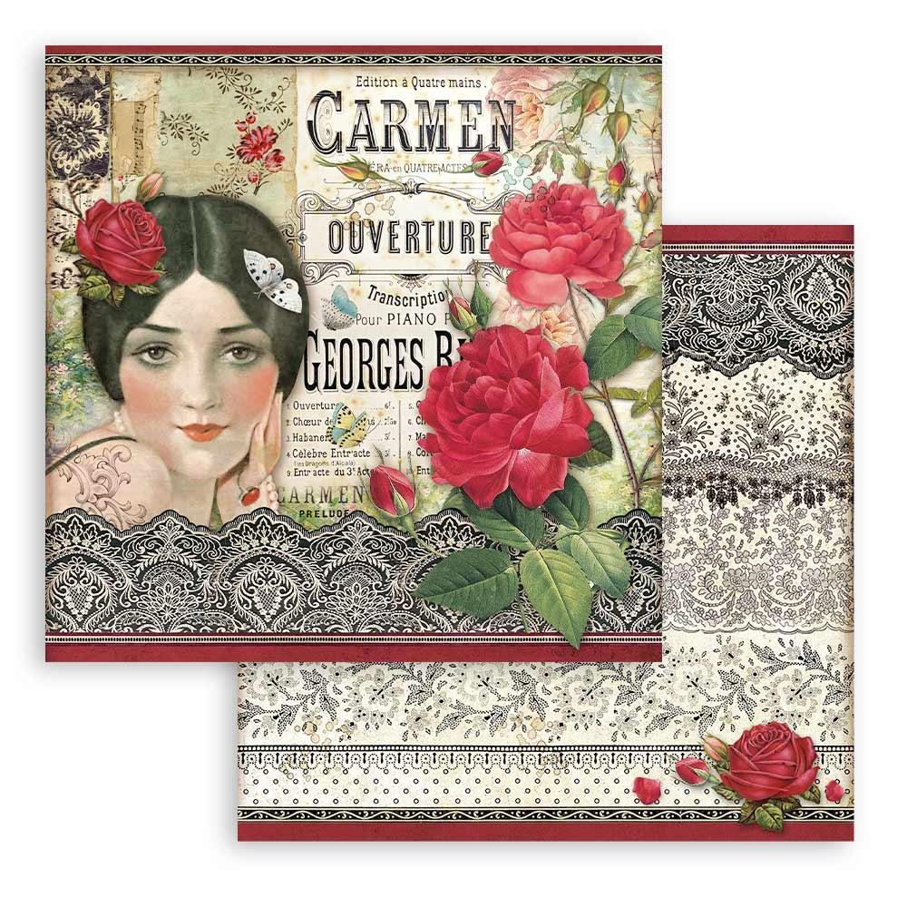 Stamperia Double-Sided Paper Pad - 6x6 - Desire