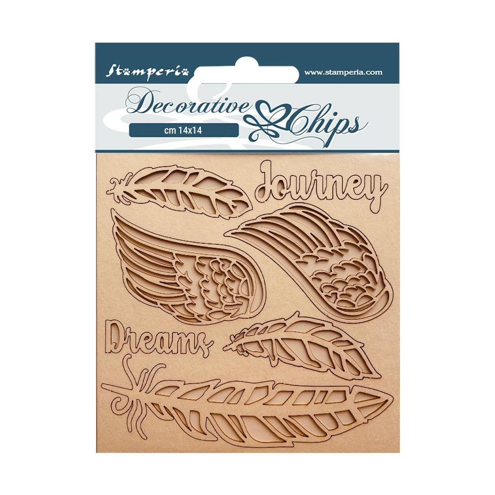 Stamperia Decorative Chips - Our Way Journey
