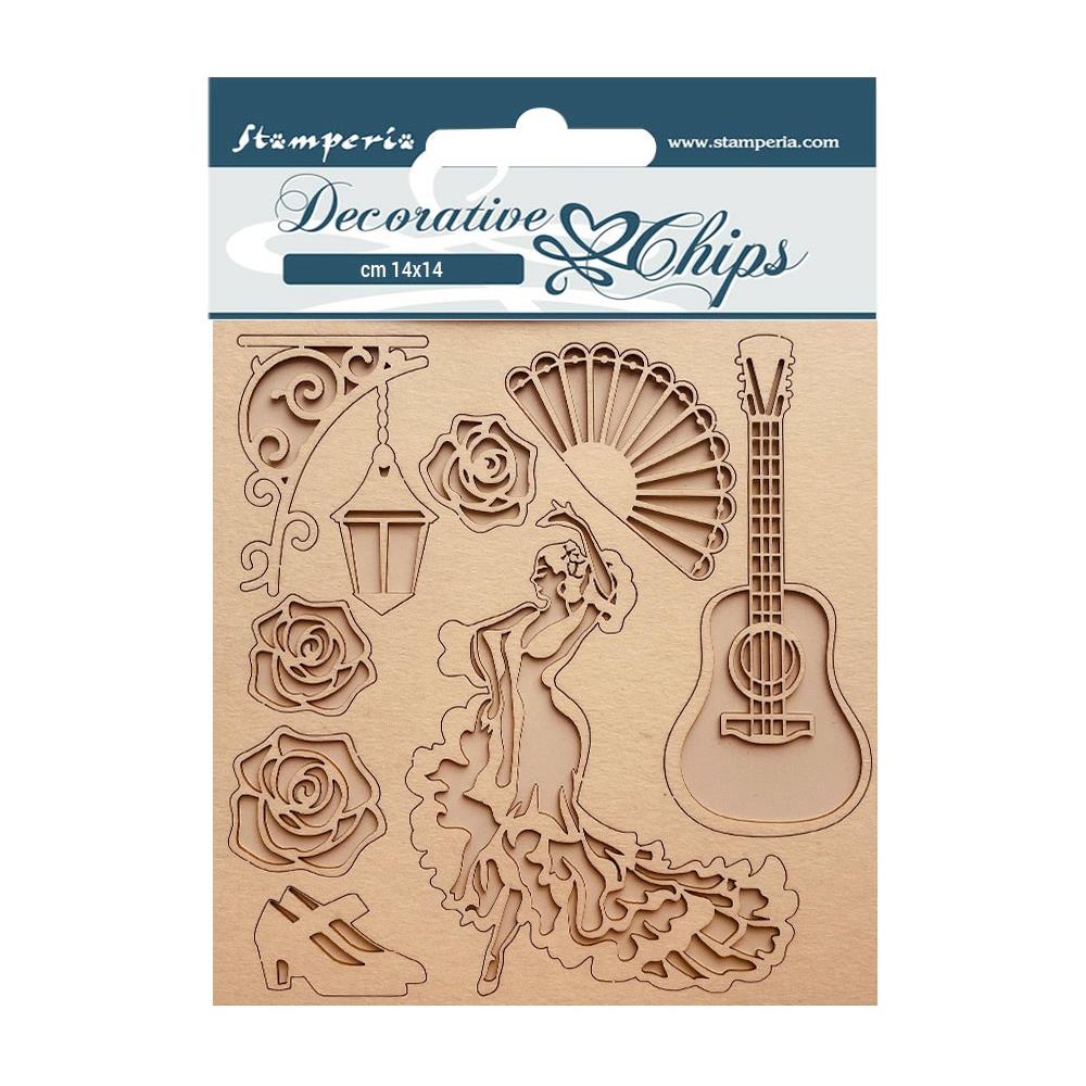Stamperia Decorative Chips - Desire Dancer