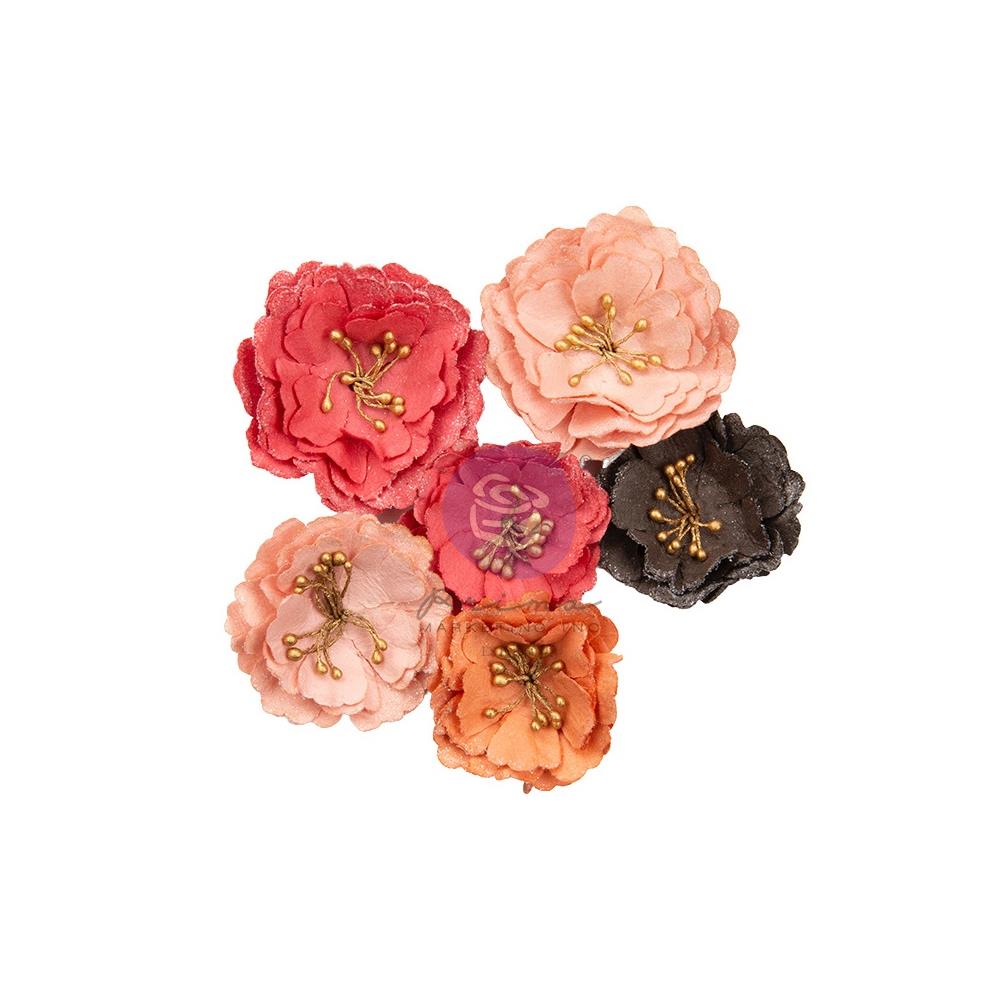 Prima Marketing Mulberry Paper Flowers - Strawberry Kisses/Strawberry Milkshake