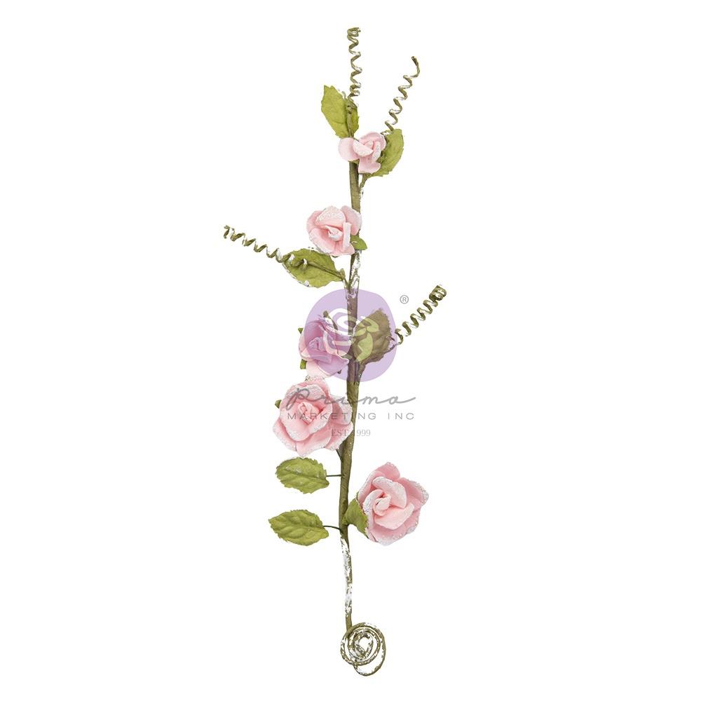 Prima Marketing Mulberry Paper Flowers - Fresita/Strawberry Milkshake