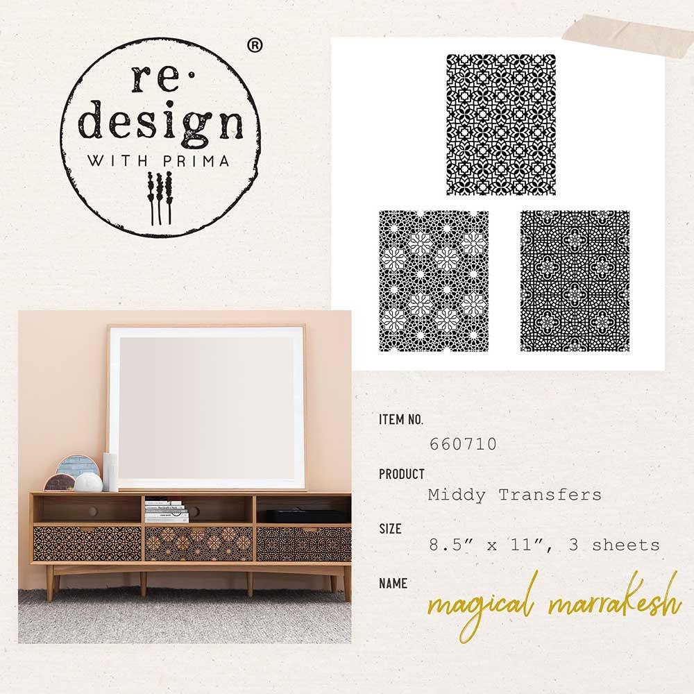 Prima Marketing Re-Design Decor Transfers - Middy- Magical Marrakesh