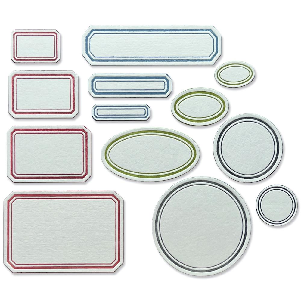 Sizzix Thinlits Dies By Tim Holtz - Vintage Labels