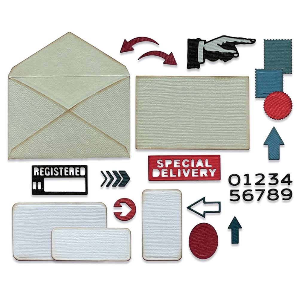 Sizzix Thinlits Dies By Tim Holtz - Postale