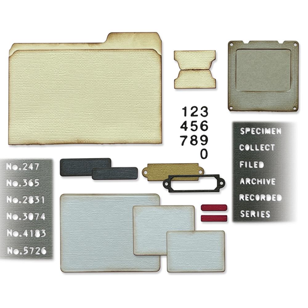 Sizzix Thinlits Dies By Tim Holtz - Specimen